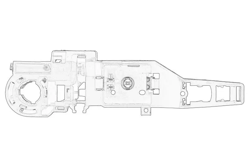 Mechanizm klamki drzwi przód L RENAULT – 82 00 497 521