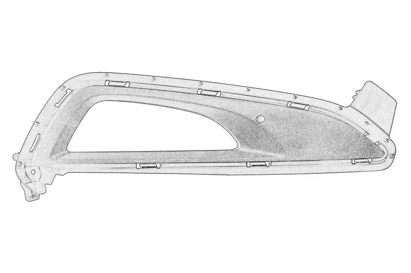 Atrapa zderzaka przód P (z otworami na halogeny HYUNDAI – 86526D7100