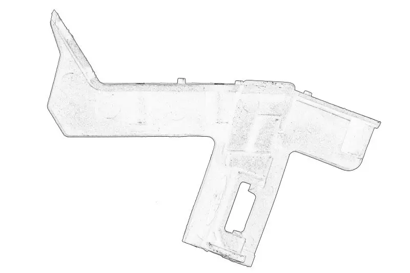 Mocowanie zderzaka przód L (plastik) HYUNDAI – 86577D7000