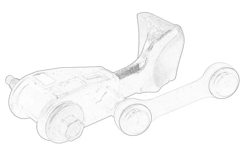 Mocowanie linki hamulca ręcznego PEUGEOT – 9823151780