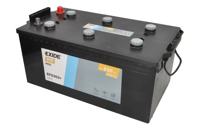 Akumulator 12V 235Ah/1300A SHD (L+ Biegun standardowy) 518x274x240 B00 - brak stopki mocującej (Rozruchowy) EXIDE – EF2353+