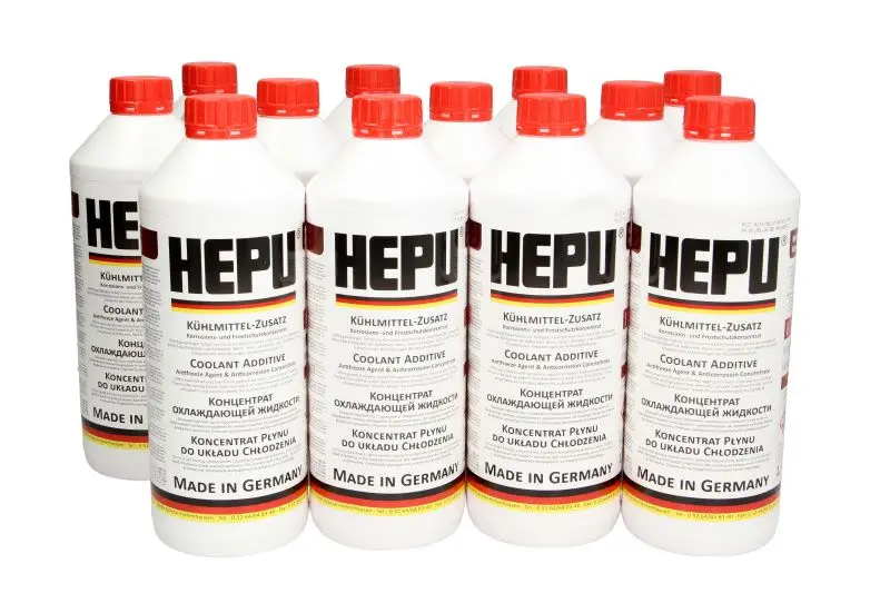 Koncentrat do chłodnic (typ płynu G12/G30) (12x1,5L HEPU PŁYNY – HEPP999 G12/1,5L SET