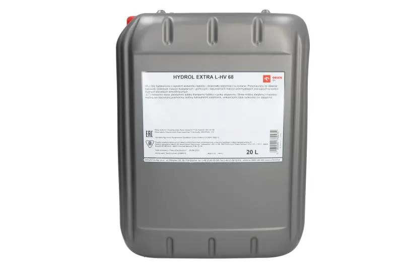 Olej hydrauliczny HYDROL (20L) 68, HV ORLEN XXL – HYDROL EXTRA L-HV 68 20L