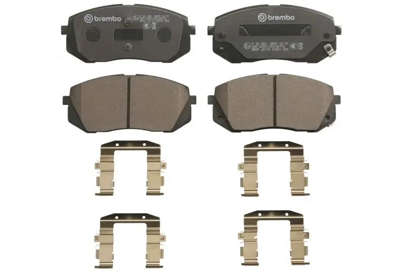 Klocki hamulcowe kpl. przód (z podkładką wytłumiającą) BREMBO – P 30 093