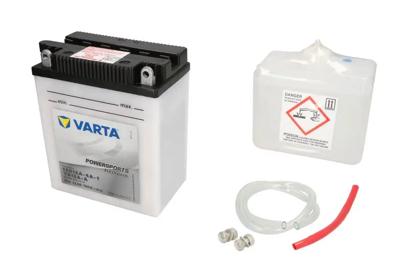 Akumulator Kwasowy/Rozruchowy/Suchoładowany z elektrolitem (ograniczona sprzedaż konsumencka) VARTA 12V 12Ah 160A L+ Obsługowy elektrolit w zestawie 136x82x161mm Suchoładowany z elektrolitem 12N12A-4A – 12N12A-4A-1 VARTA FUN