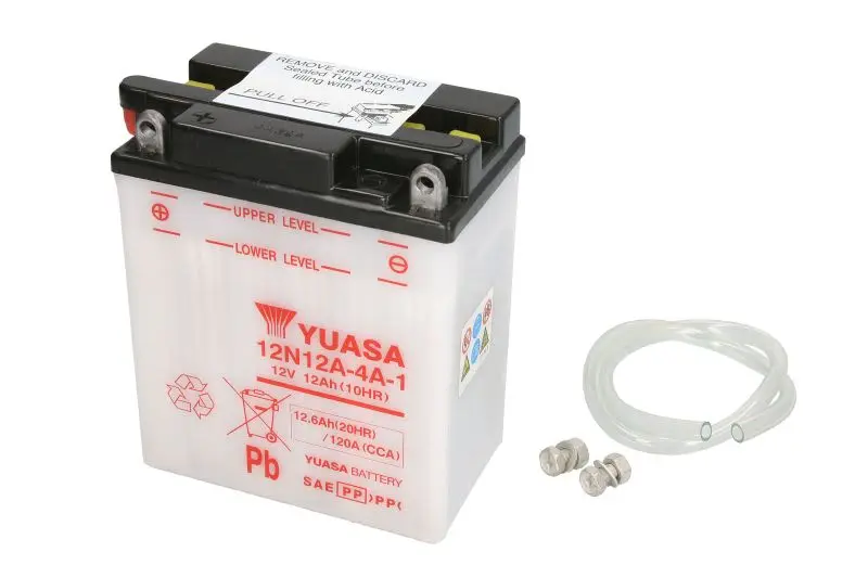 Akumulator Kwasowy/Rozruchowy YUASA 12V 13Ah 120A L+ Obsługowy 134x80x160mm Suchoładowany bez elektrolitu wymagana ilość elektrolitu 0,7l 12N12A-4A-1 – 12N12A-4A-1 YUASA
