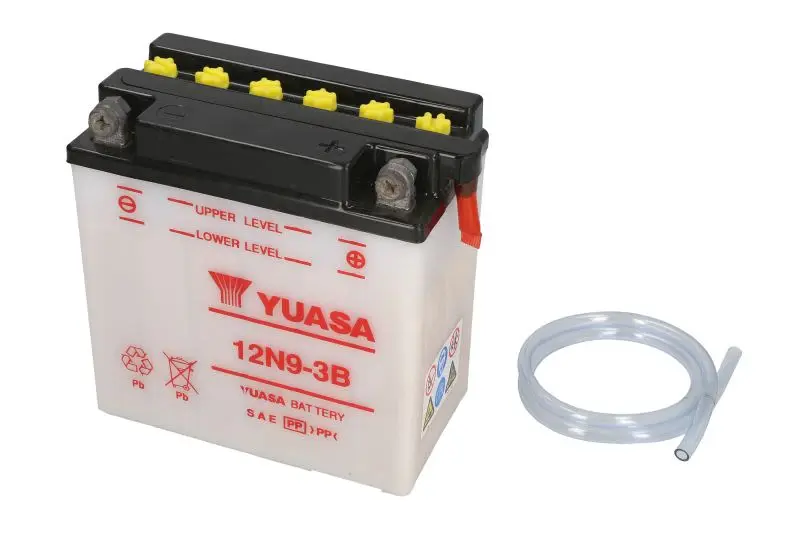 Akumulator Kwasowy/Rozruchowy YUASA 12V 10Ah 85A L+ Obsługowy 135x75x139mm Suchoładowany bez elektrolitu wymagana ilość elektrolitu 0,6l 12N9-3B – 12N9-3B YUASA