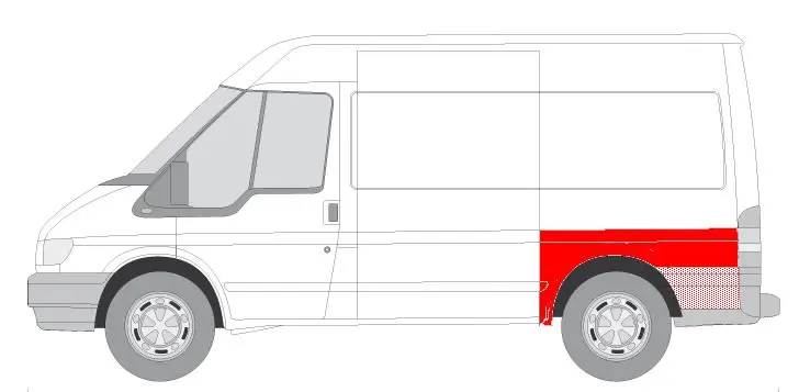 Błotnik tył L BLIC – 6504-03-2509531K
