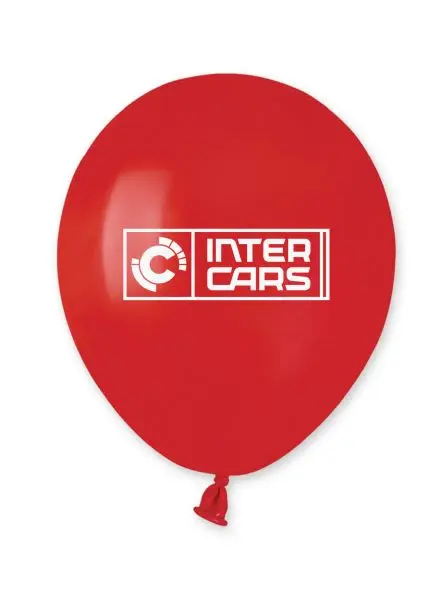 Balon czerwony z logo Inter Cars INTER CARS MARKETING SERVICES – BALON IC MKT