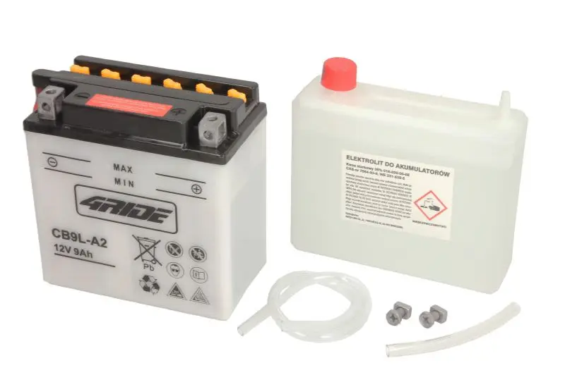 Akumulator Kwasowy/Rozruchowy/Suchoładowany z elektrolitem (ograniczona sprzedaż konsumencka) 4 RIDE 12V 9Ah 124A P+ Obsługowy elektrolit w zestawie 138x77x141mm Suchoładowany z elektrolitem CB9L-A2 p – CB9L-A2 4RIDE