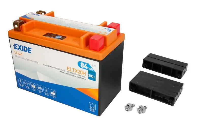 Akumulator Litowo-Jonowy EXIDE 12V 7Ah 380A L+ Bezobsługowy 175x90x130mm Uruchomiony ELTX20H – ELTX20H EXIDE