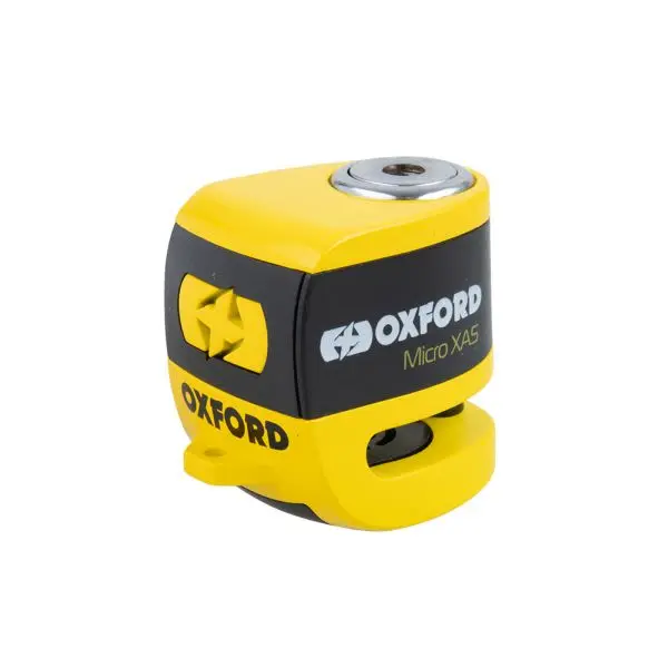 Blokada tarczy hamulcowej z alarmem XA5 OXFORD kolor żółty 57mm x 55mm trzpień 5,5mm – LK213