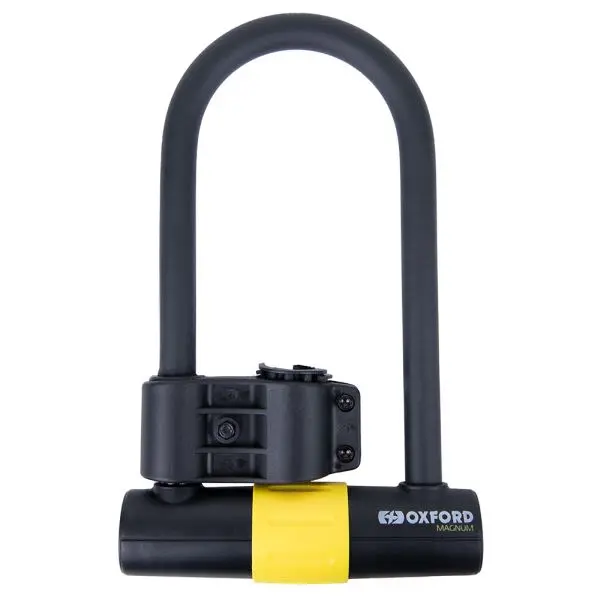 Blokada tarczy hamulcowej MAGNUM U-lock OXFORD kolor czarny/żółty 270mm x 177mm trzpień 16mm – LK223