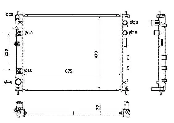 Chłodnica silnika NRF – NRF 53887