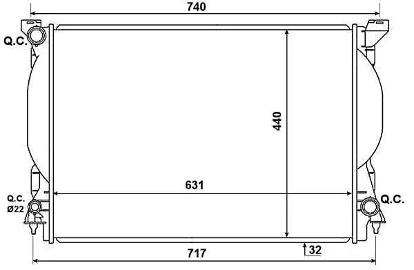 Chłodnica silnika NRF – NRF 53957