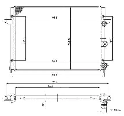 Chłodnica silnika (z elementami montażowymi Easy Fit) NRF – NRF 53959