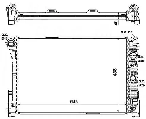 Chłodnica silnika NRF – NRF 53968
