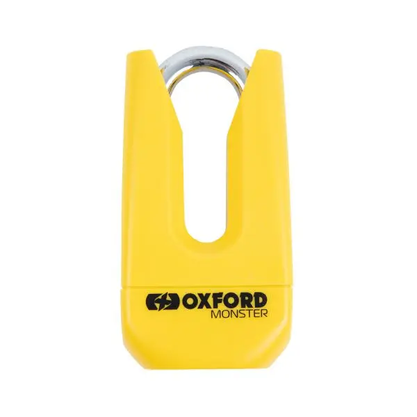 Blokada tarczy hamulcowej Monster OXFORD kolor żółty 135mm x 70mm trzpień 11mm – OF36M