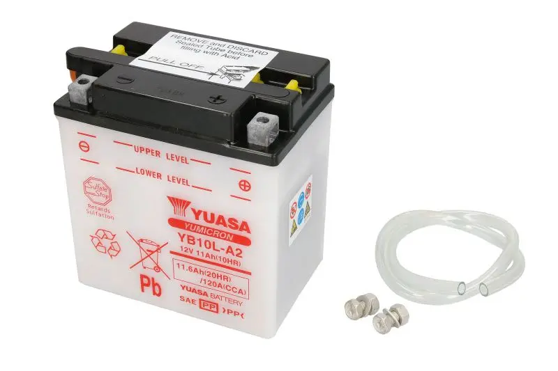 Akumulator Kwasowy/Rozruchowy YUASA 12V 12Ah 120A P+ Obsługowy 135x90x145mm Suchoładowany bez elektrolitu wymagana ilość elektrolitu 0,8l YB10L-A2 – YB10L-A2 YUASA