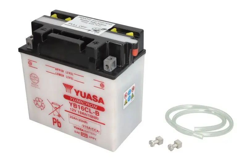 Akumulator Kwasowy/Rozruchowy YUASA 12V 20Ah 240A P+ Obsługowy 175x100x175mm Suchoładowany bez elektrolitu wymagana ilość elektrolitu 1,2l YB16CL-B – YB16CL-B YUASA