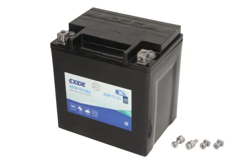 Akumulator AGM EXIDE 12V 30Ah 430A P+ Bezobsługowy 165x130x175mm Uruchomiony YB30L-B – YB30L-B AGM12-31 EXIDE RE