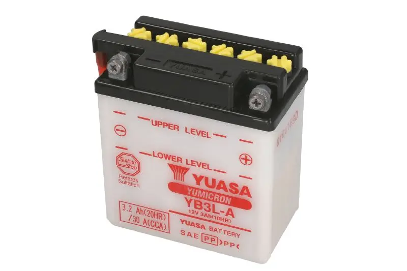 Akumulator Kwasowy/Rozruchowy YUASA 12V 3Ah 30A P+ Obsługowy 99x57x111mm Suchoładowany bez elektrolitu wymagana ilość elektrolitu 0,24l YB3L-A – YB3L-A YUASA