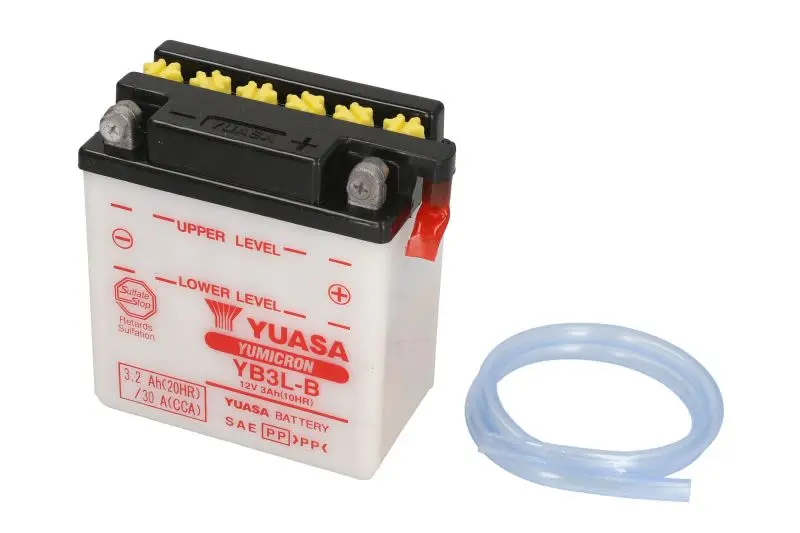 Akumulator Kwasowy/Rozruchowy YUASA 12V 3Ah 30A P+ Obsługowy 99x57x111mm Suchoładowany bez elektrolitu wymagana ilość elektrolitu 0,24l YB3L-B – YB3L-B YUASA