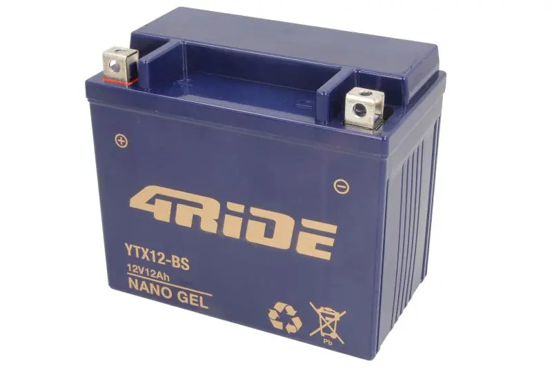 Akumulator Rozruchowy/Żelowy 4 RIDE 12V 12Ah 180A L+ Bezobsługowy 150x86x130mm Uruchomiony YTX12-BS – YTX12-BS 4RIDE GEL