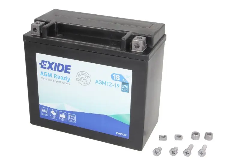 Akumulator AGM/Rozruchowy EXIDE 12V 18Ah 270A P+ Bezobsługowy 175x87x155mm Uruchomiony YTX20HL-BS – YTX20HL-BS EXIDE READY