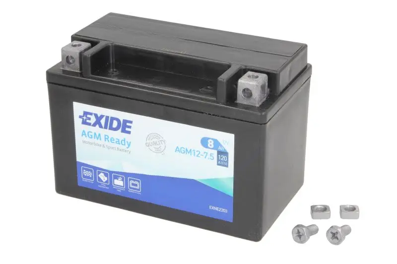 Akumulator AGM/Rozruchowy EXIDE 12V 8Ah 120A L+ Bezobsługowy 150x87x105mm Uruchomiony YTX9-BS – YTX9-BS EXIDE READY