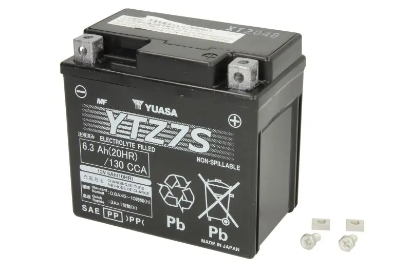 Akumulator AGM/Rozruchowy YUASA 12V 6Ah 130A P+ Bezobsługowy 113x70x105mm Uruchomiony YTZ7S – YTZ7S YUASA